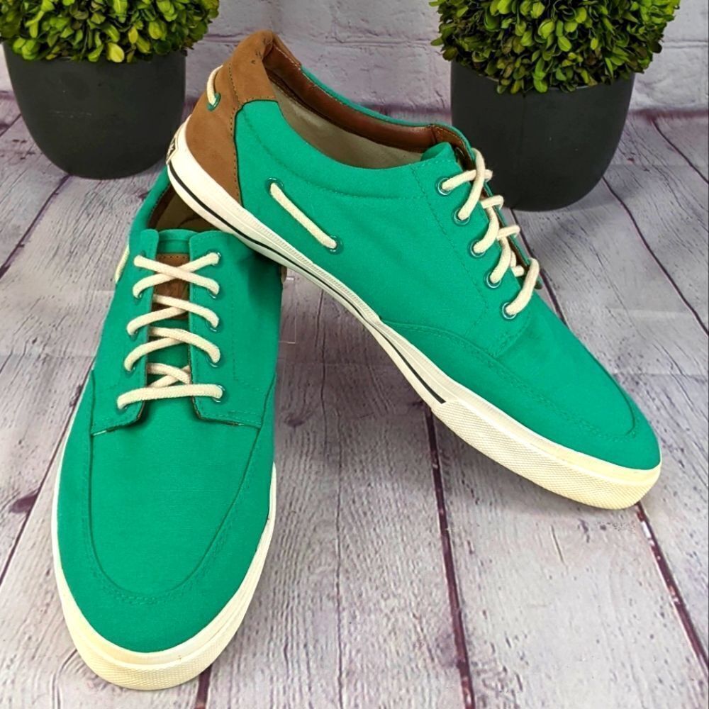 Red Ape Side Lace Sneakers Boat Deck Shoes